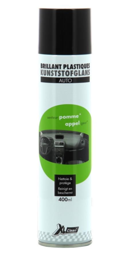 Nettoyant brillant plastiques auto pomme 400 mL - XL CLEAN