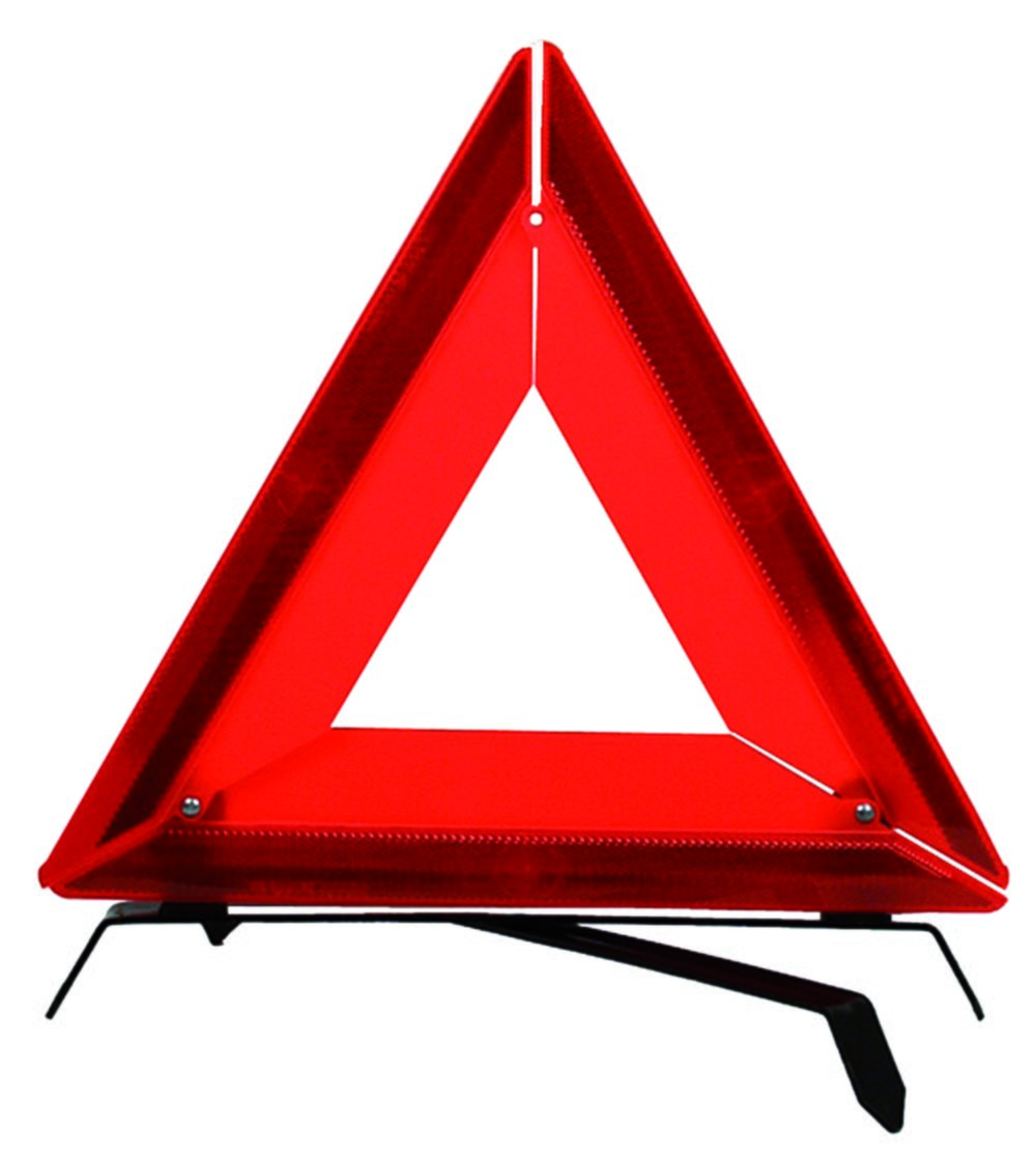 Triangle auto de présignalisation fluorescente - CARTEC