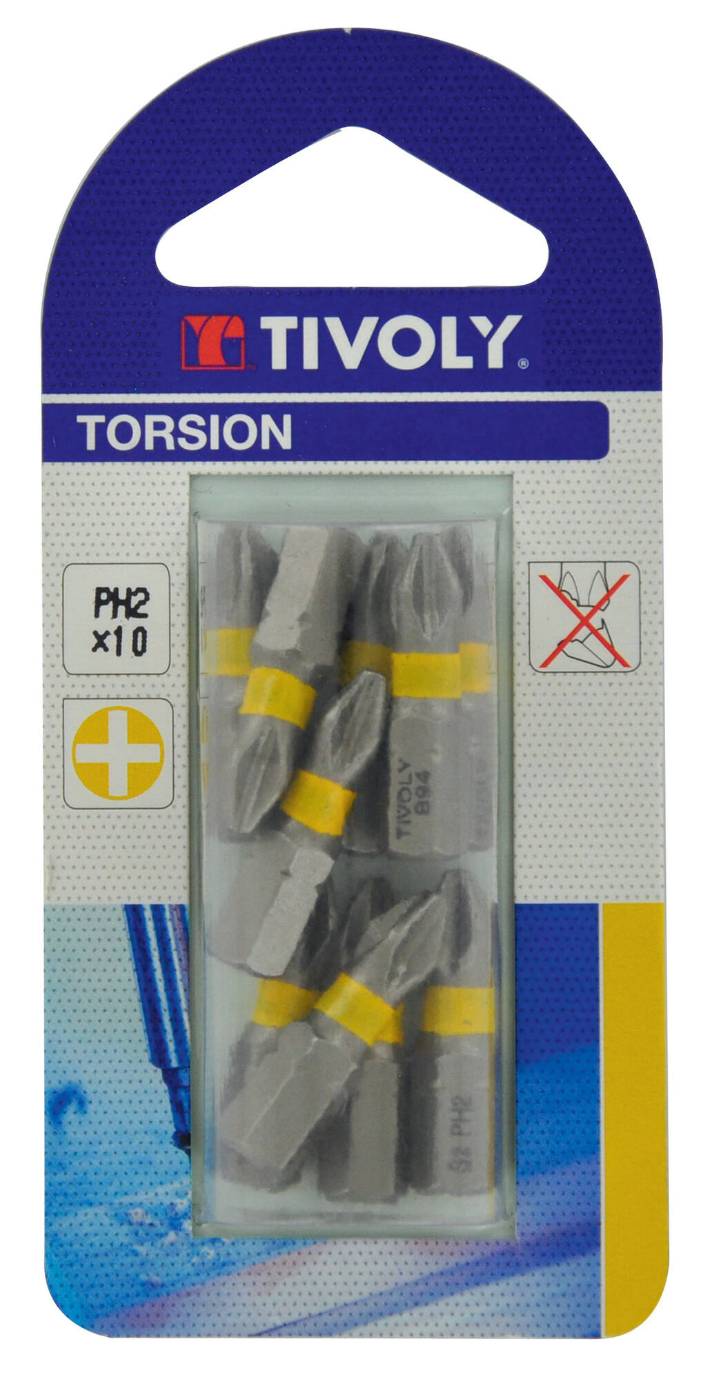 Embouts Torsion de vissage pour vis philips n2 