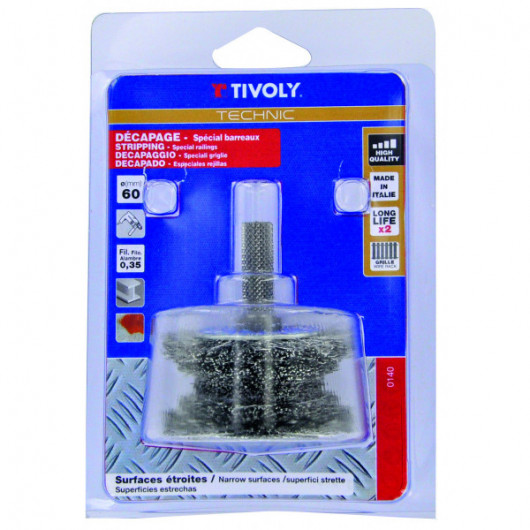 Brosse TIVOLY étagée Ø60mm - TIVOLY