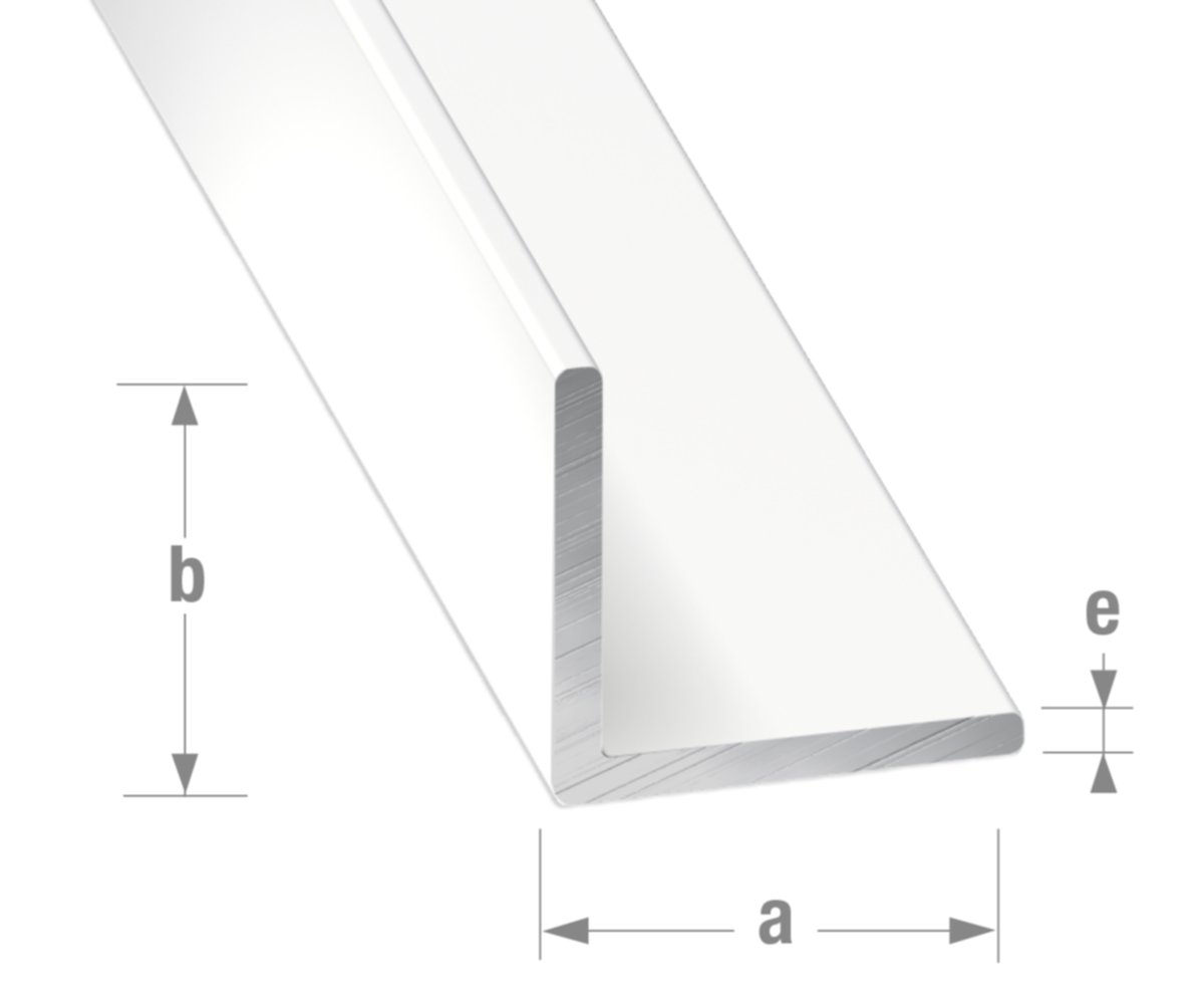 Cornière alu laqué blanc 30 x 30 x 1,5 mm 1m - CQFD