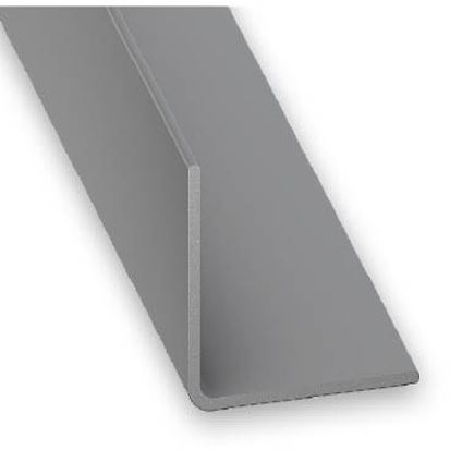 Cornière pvc gris alu 10x10-1m - CQFD