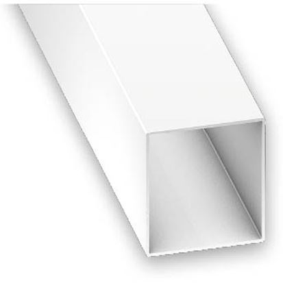 Tube carré pvc blanc 20x20x1,2-1m