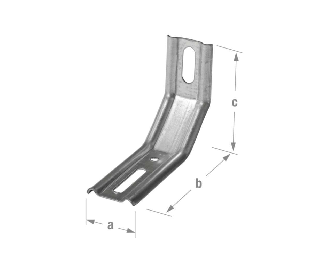 Equerre 3 pans 70 x 100 x 30 1,5 mm - CQFD