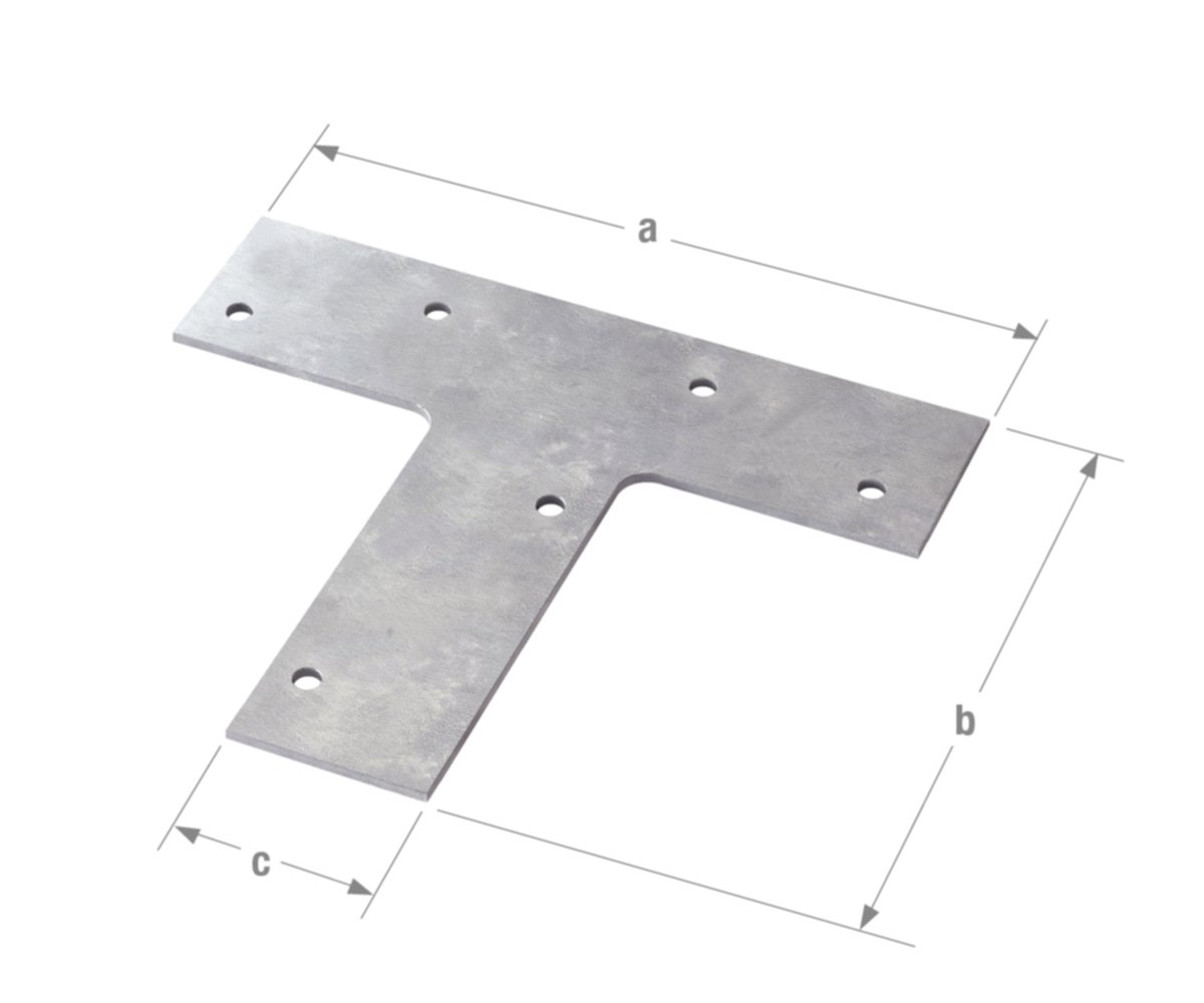 Equerre d'assemblage T 50 x 70 x 16 mm - CQFD