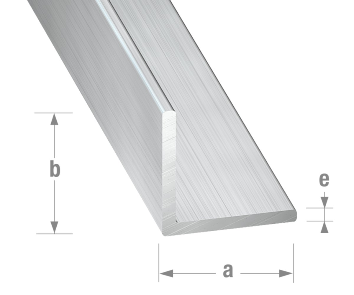 Cornière alu brut 50 x 50 x 1,5 mm 2,5m - CQFD