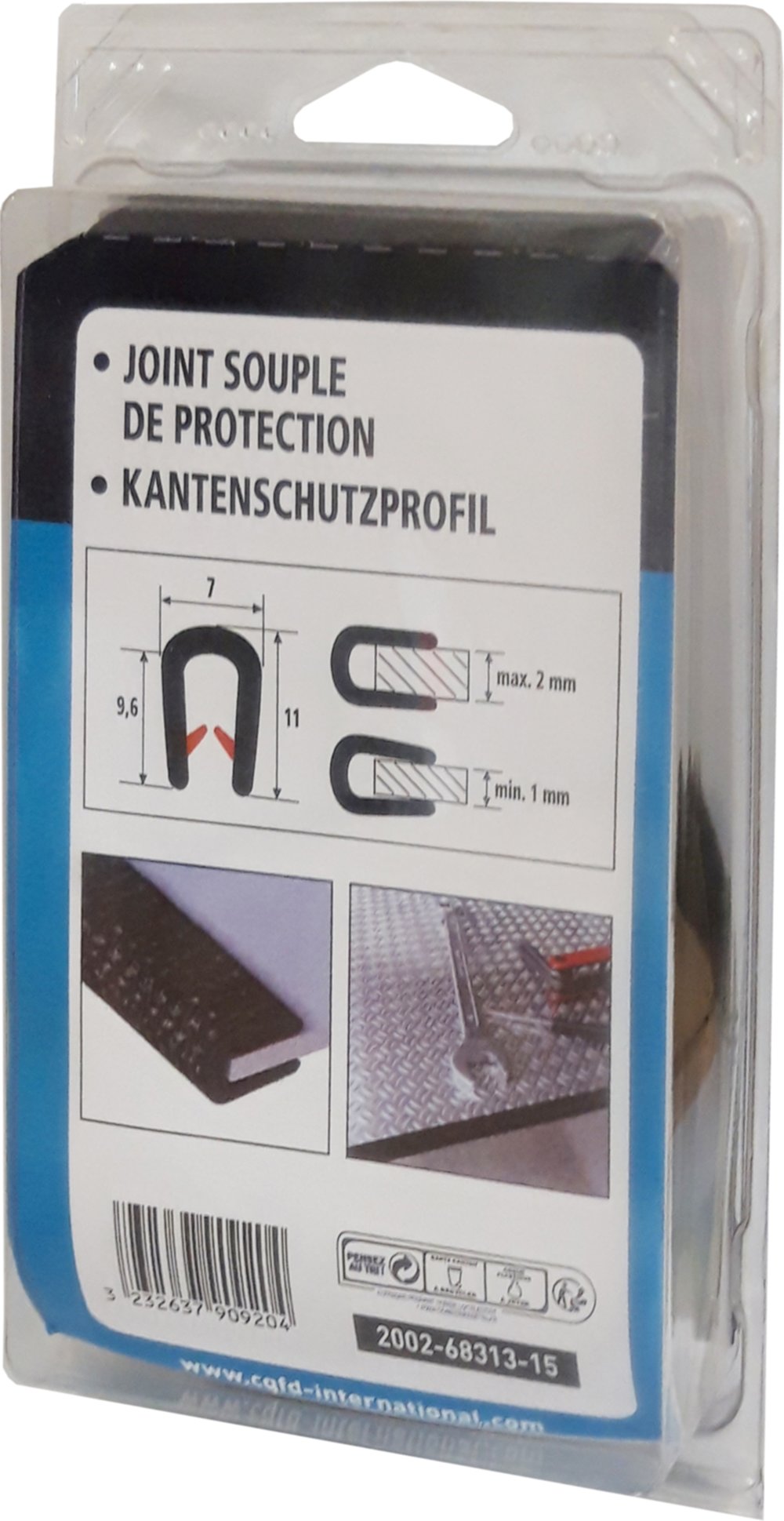 Joint de protection de tôle en PVC armé 1,5m - CQFD