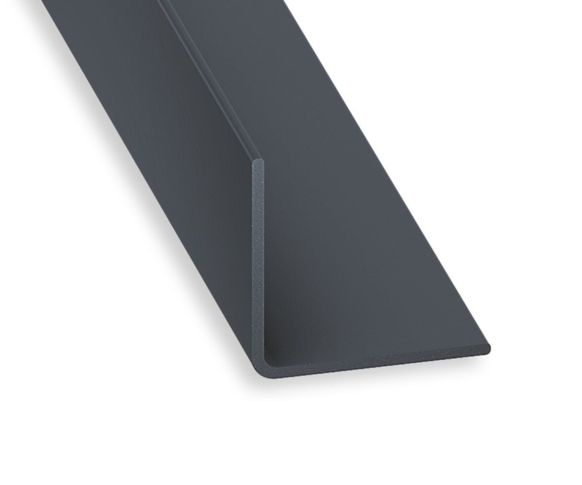 Cornière PVC anthracite 15 x 15 mm 2,6m - CQFD