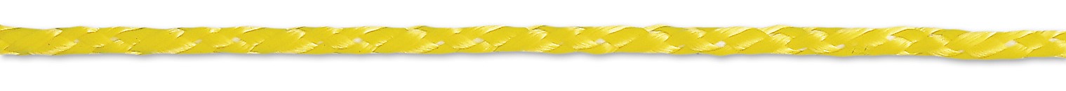 Corde polypropylène tressée jaune 100 kg ø 2.8 mm /m - CHAPUIS