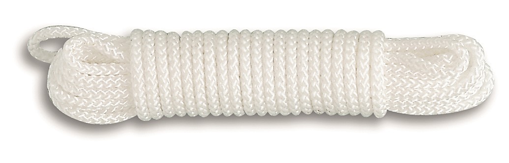 Corde polyamide tressée 1,5 T D 10 mm L 10 m Blanc - CHAPUIS