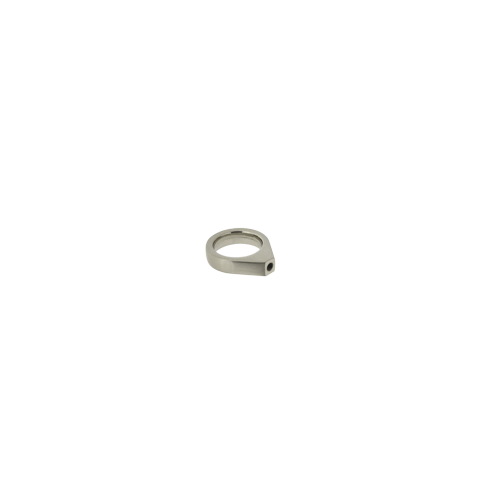 Bouton de meuble ellipse zamak nickel mat 36x30x9mm