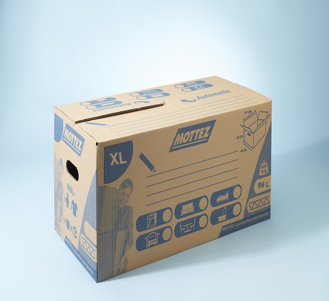 Carton 96 litres fermeture automatique