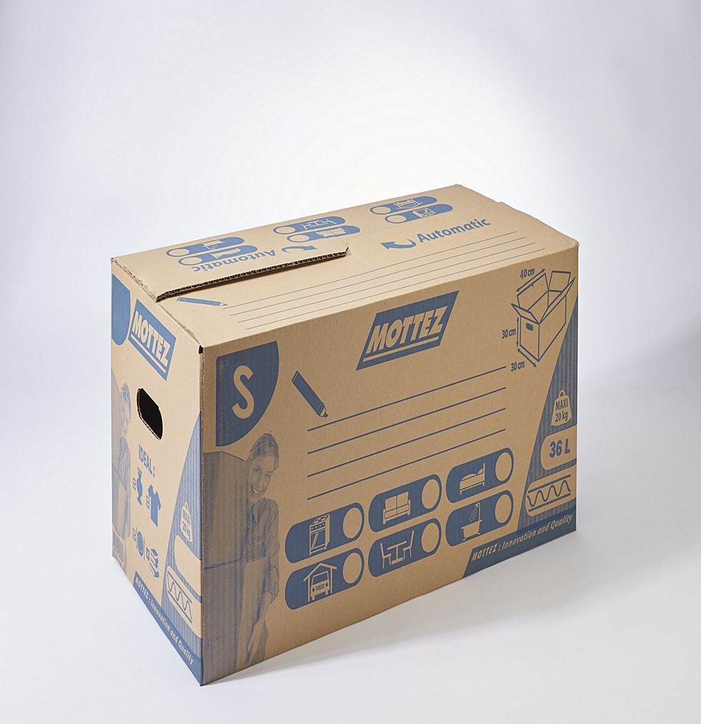 Carton 36 litres mottez - lot de 20