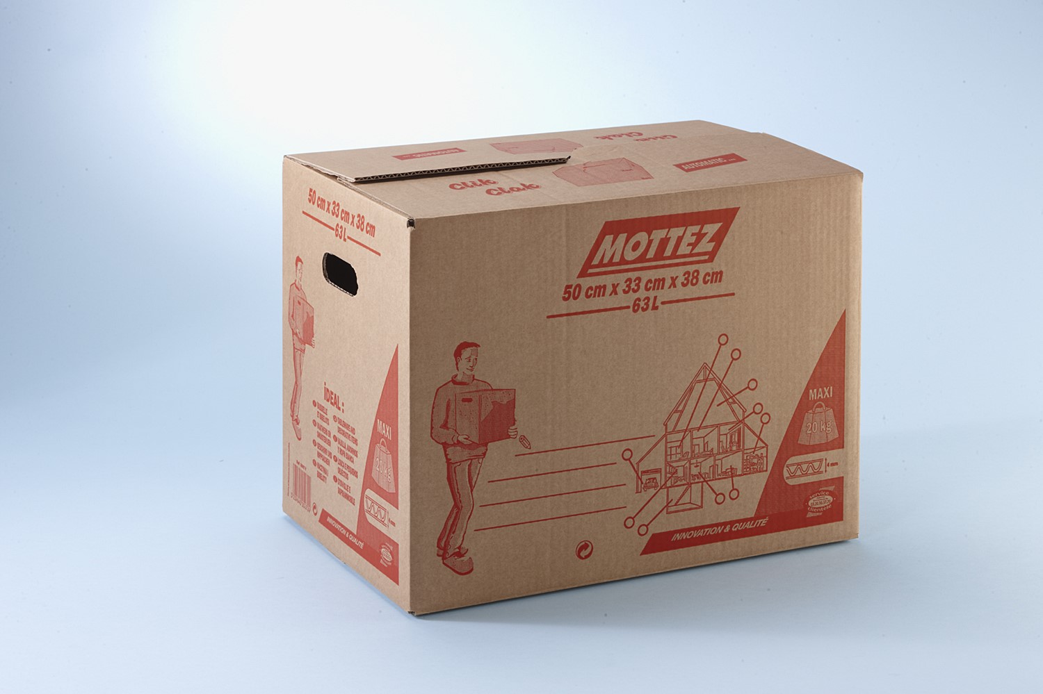 Carton 100% automatique 63 L