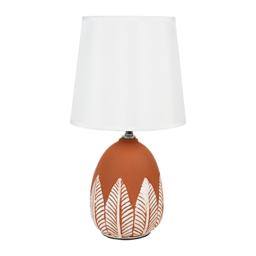 Lampe céramique en Céramique Sores Terracotta 20x20x38cm 220V 60W