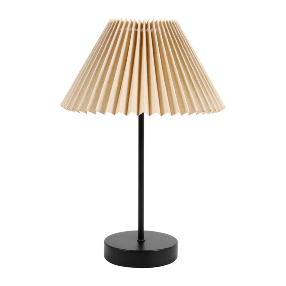 Lampe céramique Pied Métal Plissée Aurélia Lin 38x26x26cm 220V 40W