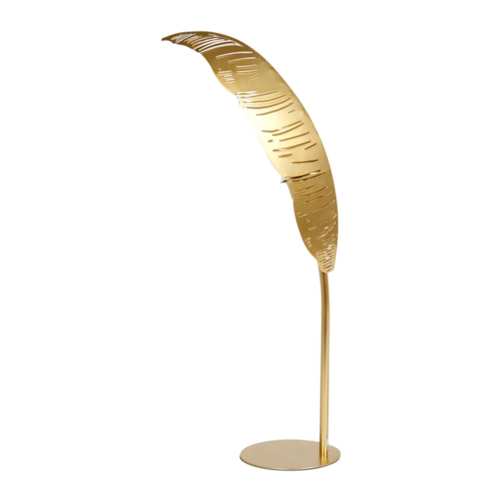 Lampe céramique Métal Single Phoenix Dorée 64x28x15cm 220V 25W