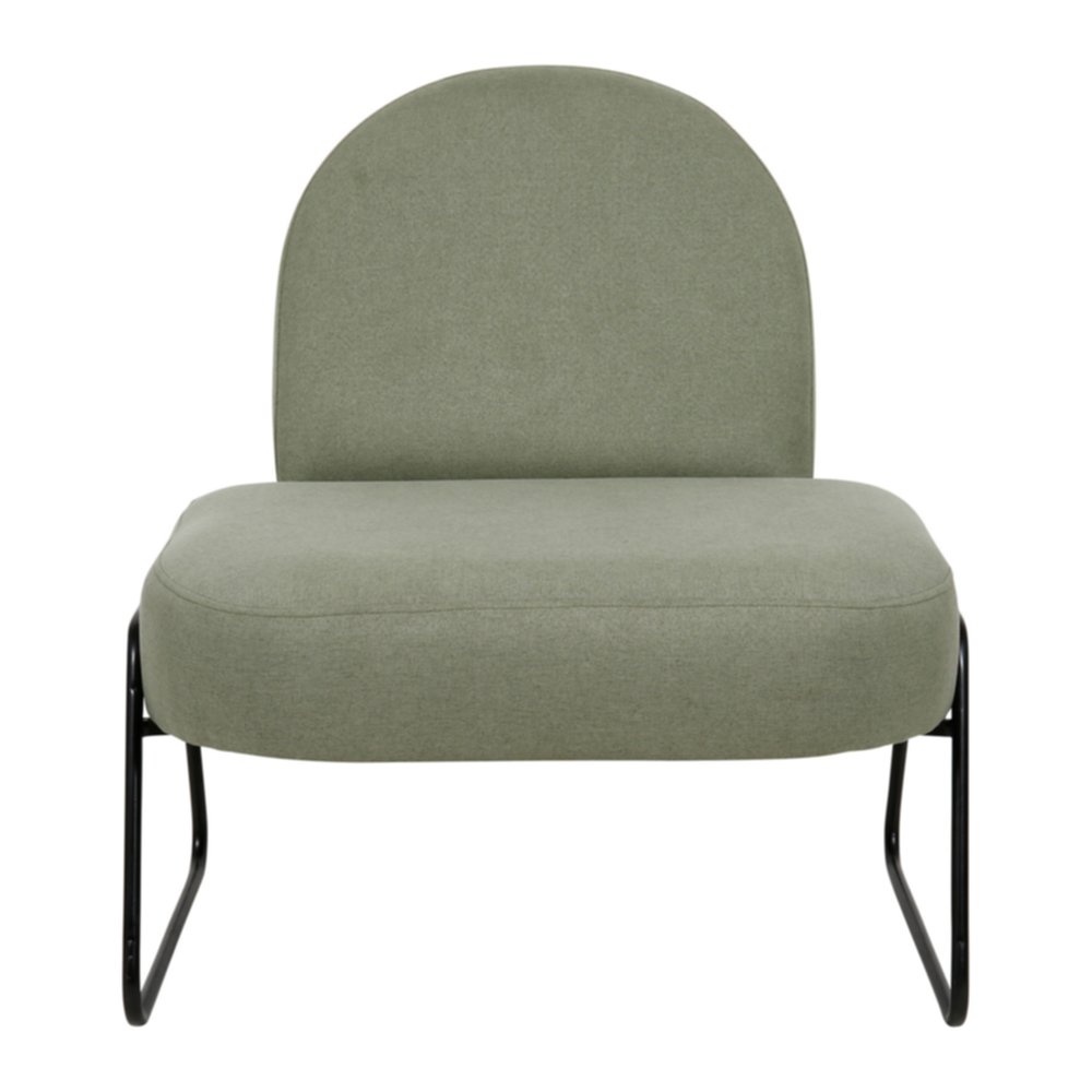 Fauteuil Polyester Kaki Auguste 76x72x78cm