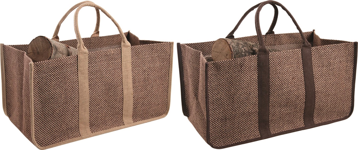 Sac à bûche en jute 