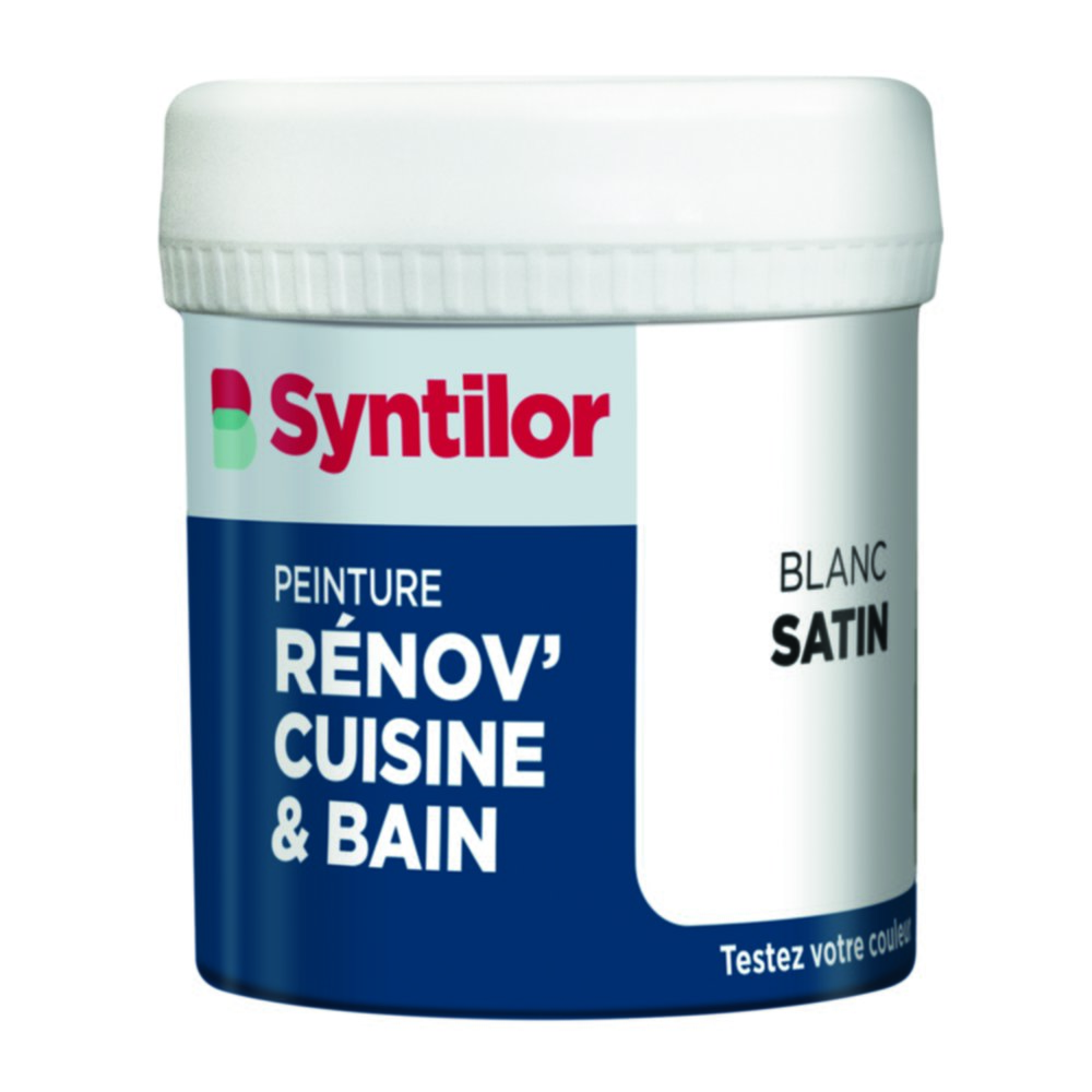 Peinture Rénov' Cuisine & Bain Biosourcee Blanc satiné 0,075L - SYNTILOR