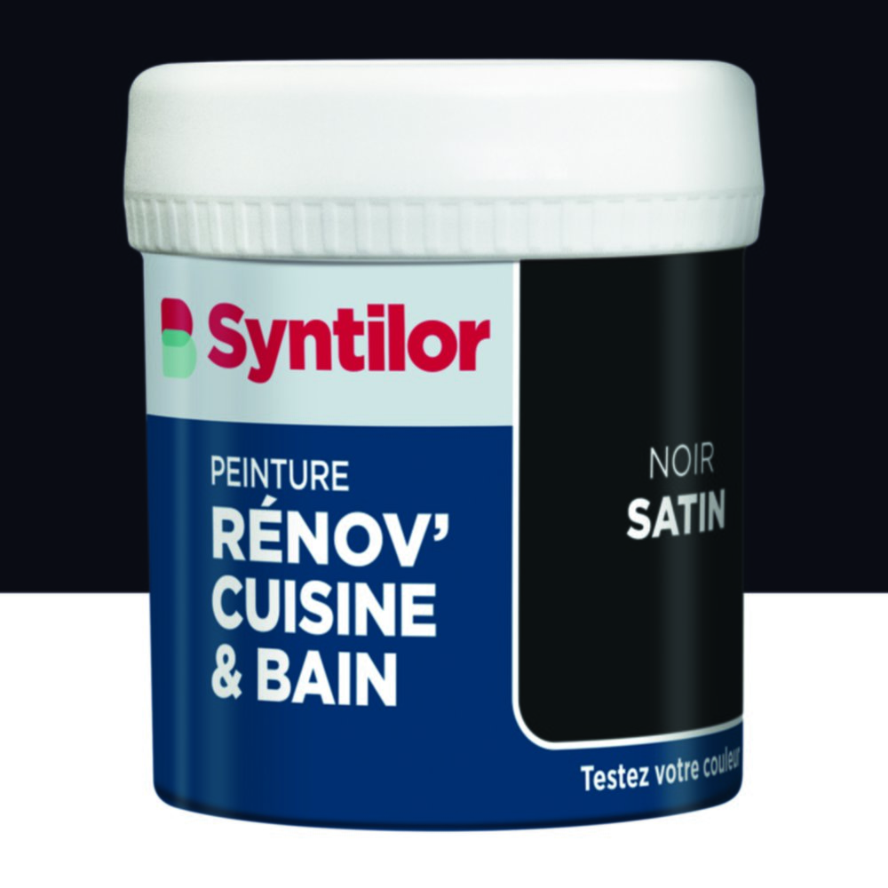 Peinture Rénov' Cuisine & Bain Biosourcee Noir satiné 0,075L - SYNTILOR