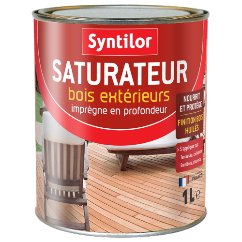 Saturateur bois extérieurs 1L bois exotiques