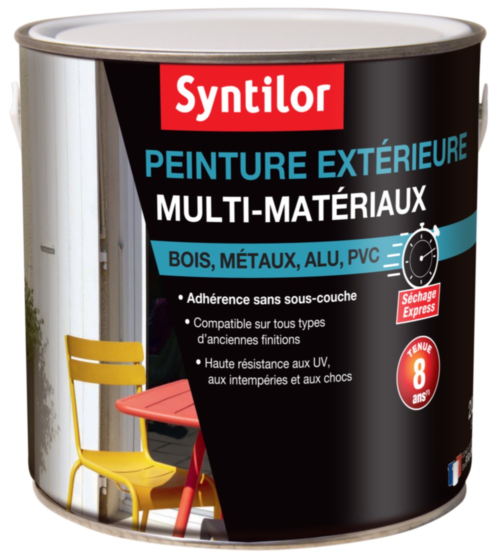 Peinture Multi-Matériaux 2L Rouge Feu Syntilor