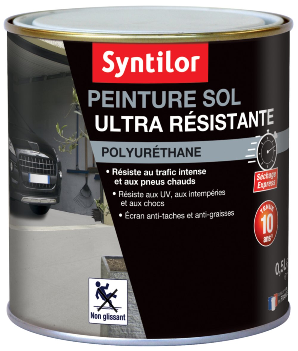 Peinture Sol Ultra Résistante 0,5L Asphalte Syntilor