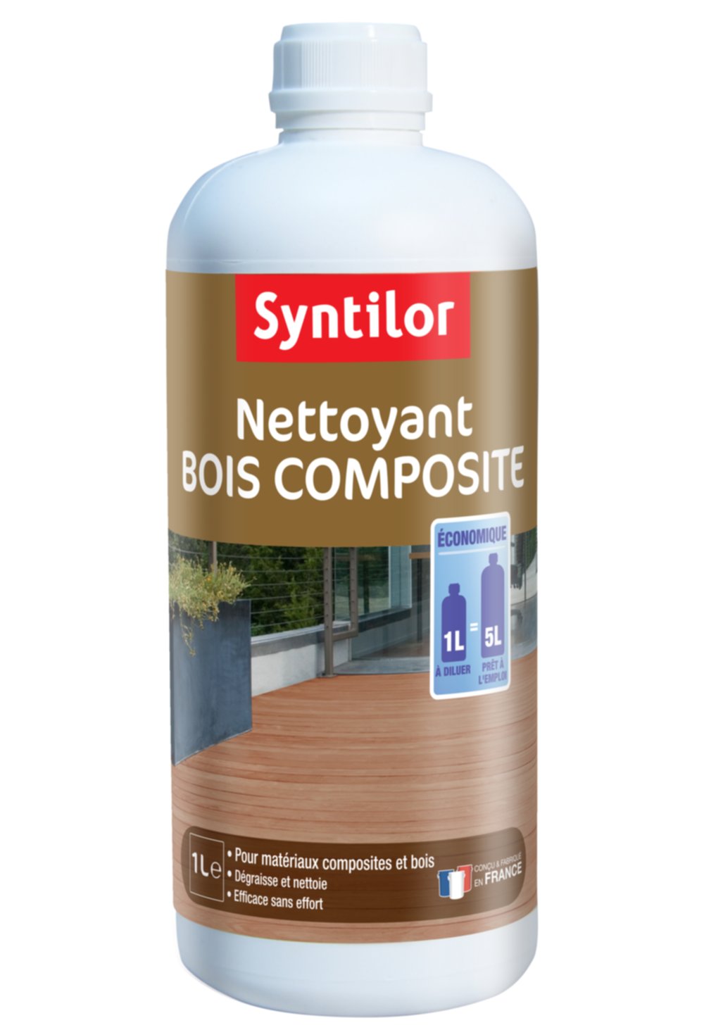 Nettoyant Bois Composite Concentré 1L Syntilor