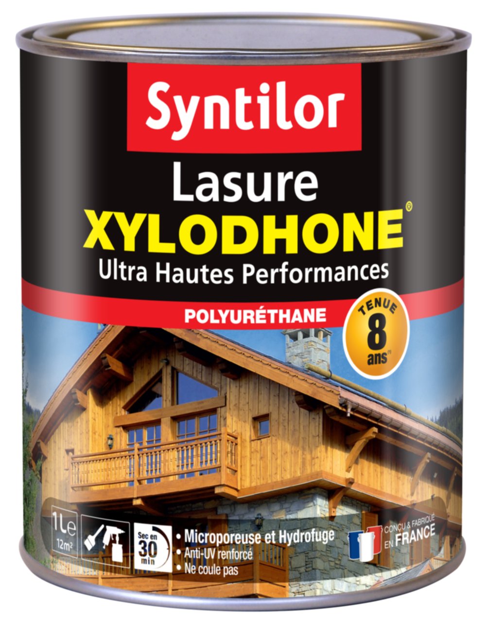 Lasure Xylodhone U.H.P. 8 ans 1L Noir Syntilor