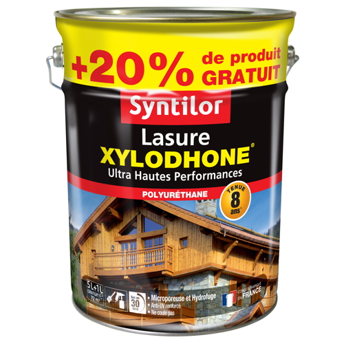 Lasure Xylodhone ultra hautes performances 5L +20% teck - SYNTILOR