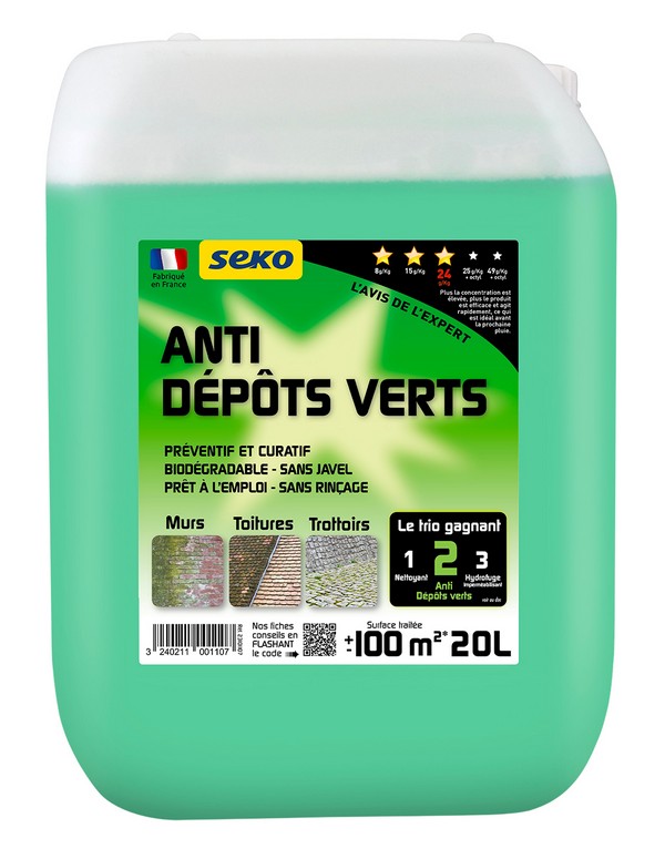 Anti-dépôts verts standard 20l seko