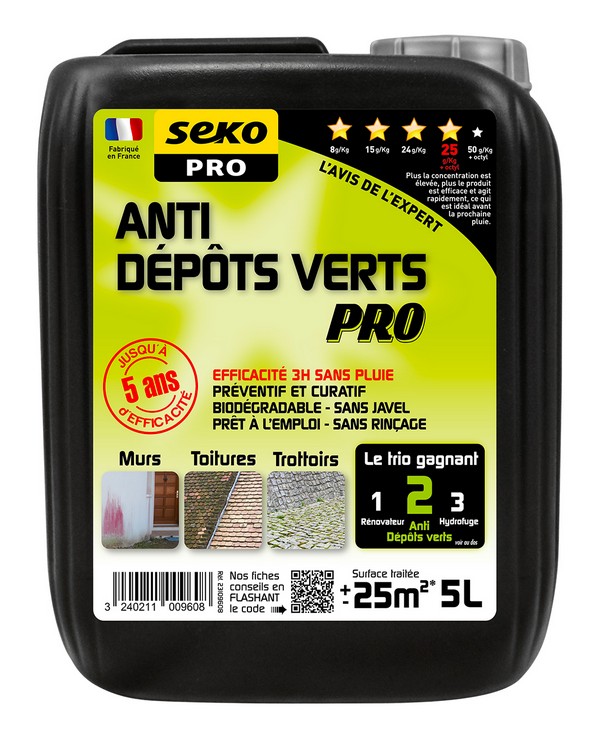 Anti dépôts verts professionnel 5l seko