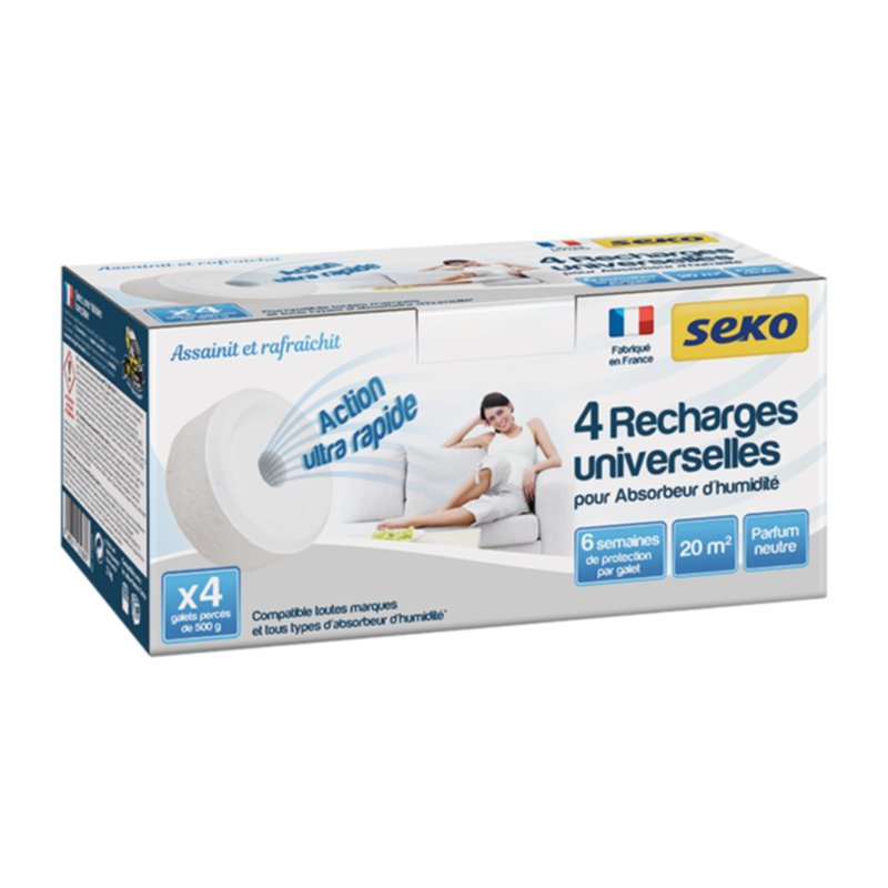 4 recharges galets percés neutre 500gr - SEKO