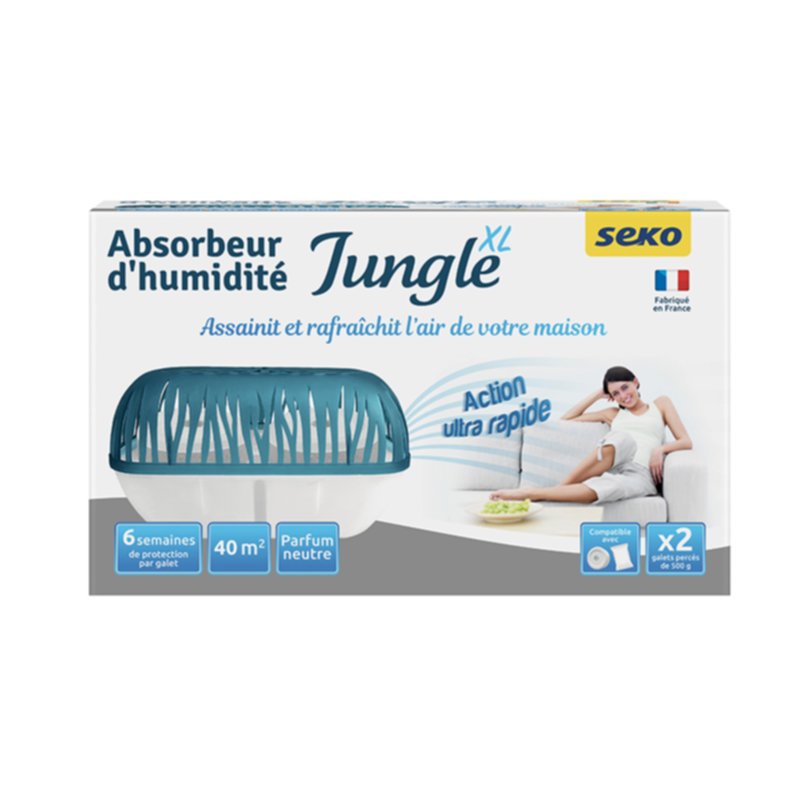 Absorbeur d'humidité jungle XL + 2 recharges 500gr - SEKO