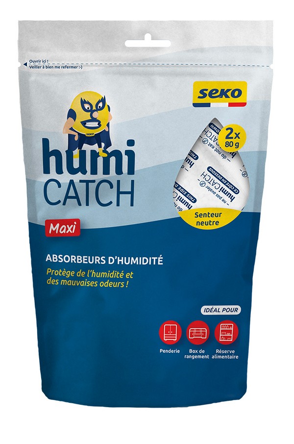 Lot 2 absorbeurs d'humidité humicatch 80 g neutre