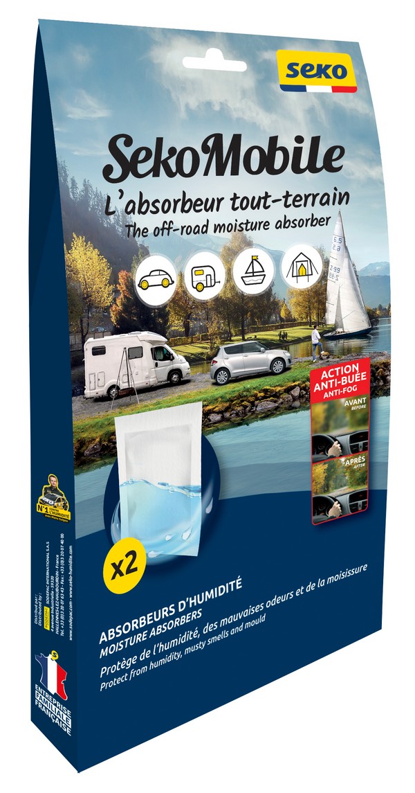 Lot de 2 absorbeurs de 150 g neutre sekomobile