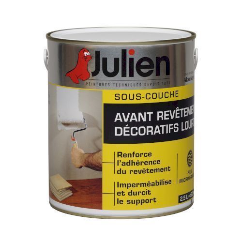 Sous-couche avant revêtements décoratifs lourds 2,5L Blanc M