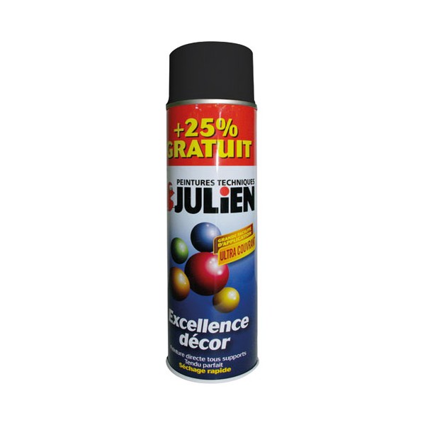 Peinture Excellence Décor 400ml noir mat + 25% JULIEN