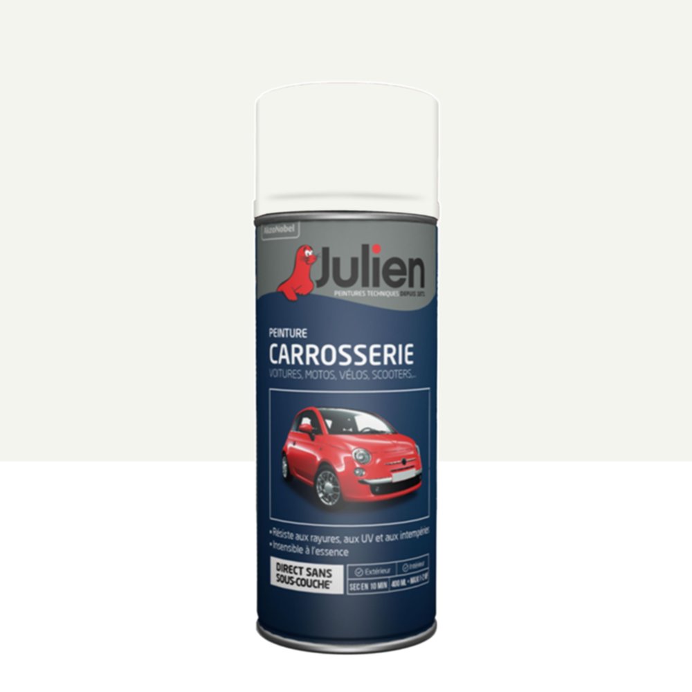 Peinture aérosol Carrosserie Blanc Brillant 400ml - JULIEN