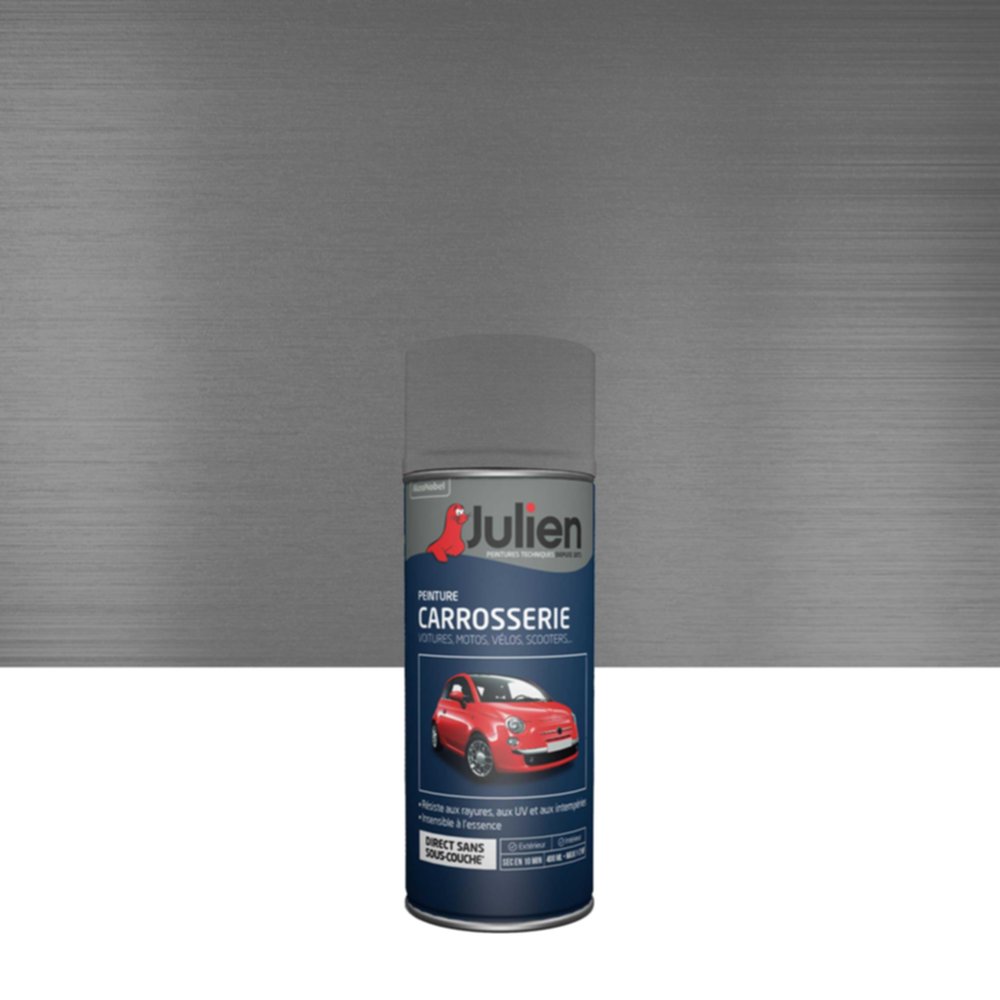 Peinture aérosol Carrosserie Métallisé Gris Thallium 400ml - JULIEN