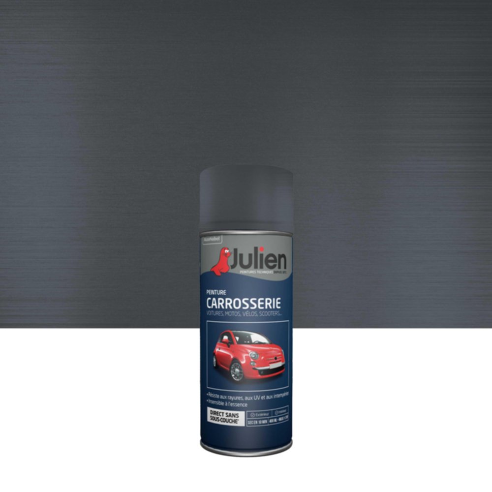 Peinture aérosol Carrosserie Métallisé Gris 400ml - JULIEN