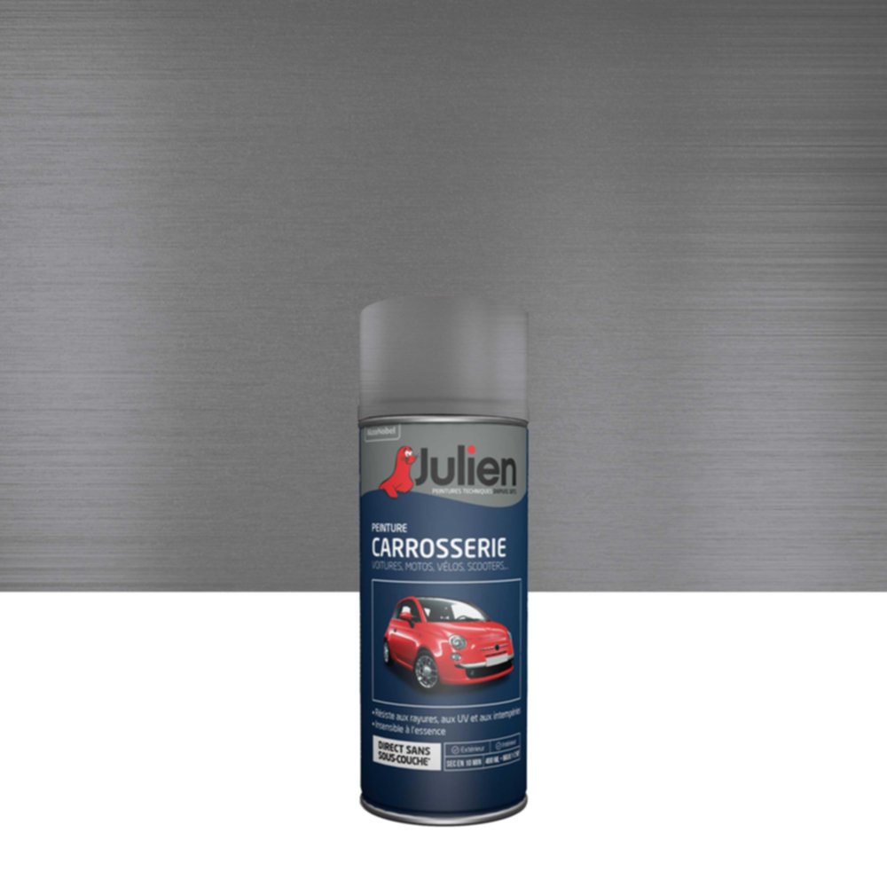 Peinture aérosol Carrosserie Métallisé Gris Metallise 400ml - JULIEN