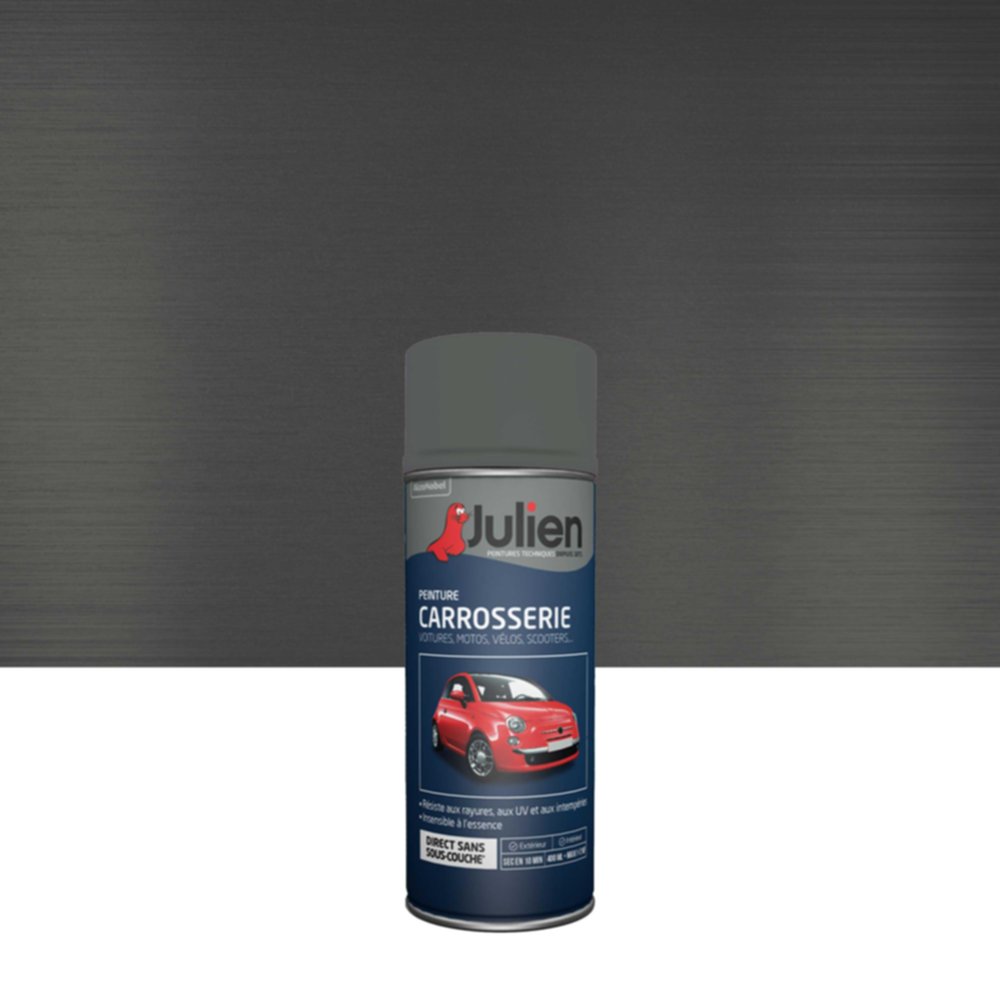 Peinture aérosol Carrosserie Métallisé Gris Quartz 400ml - JULIEN