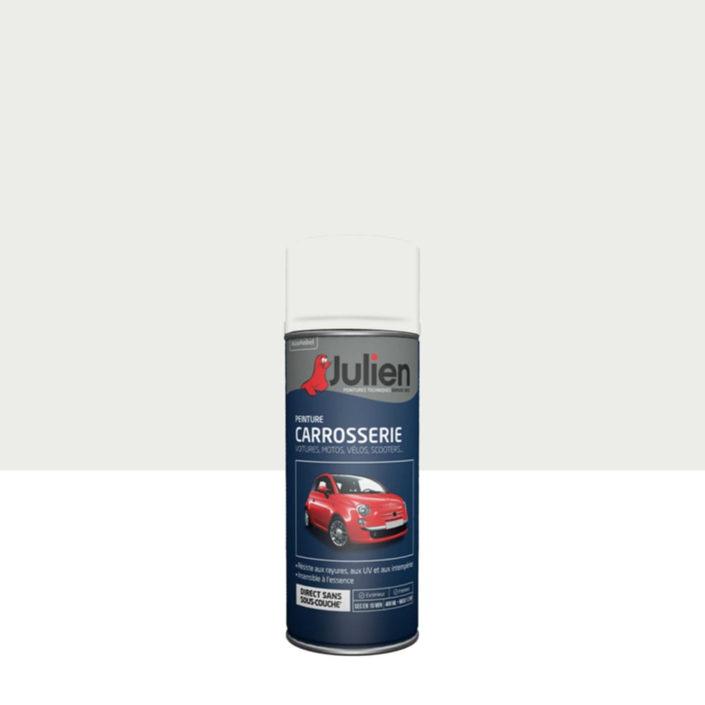 Peinture aérosol Carrosserie Blanc Banquise Brillant 400ml - JULIEN