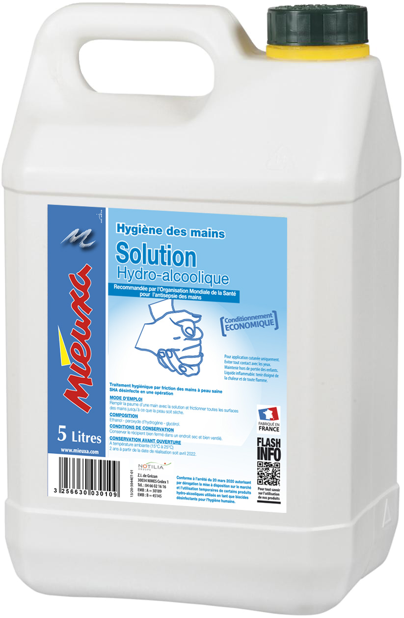 Solution hydroalcoolique 5L