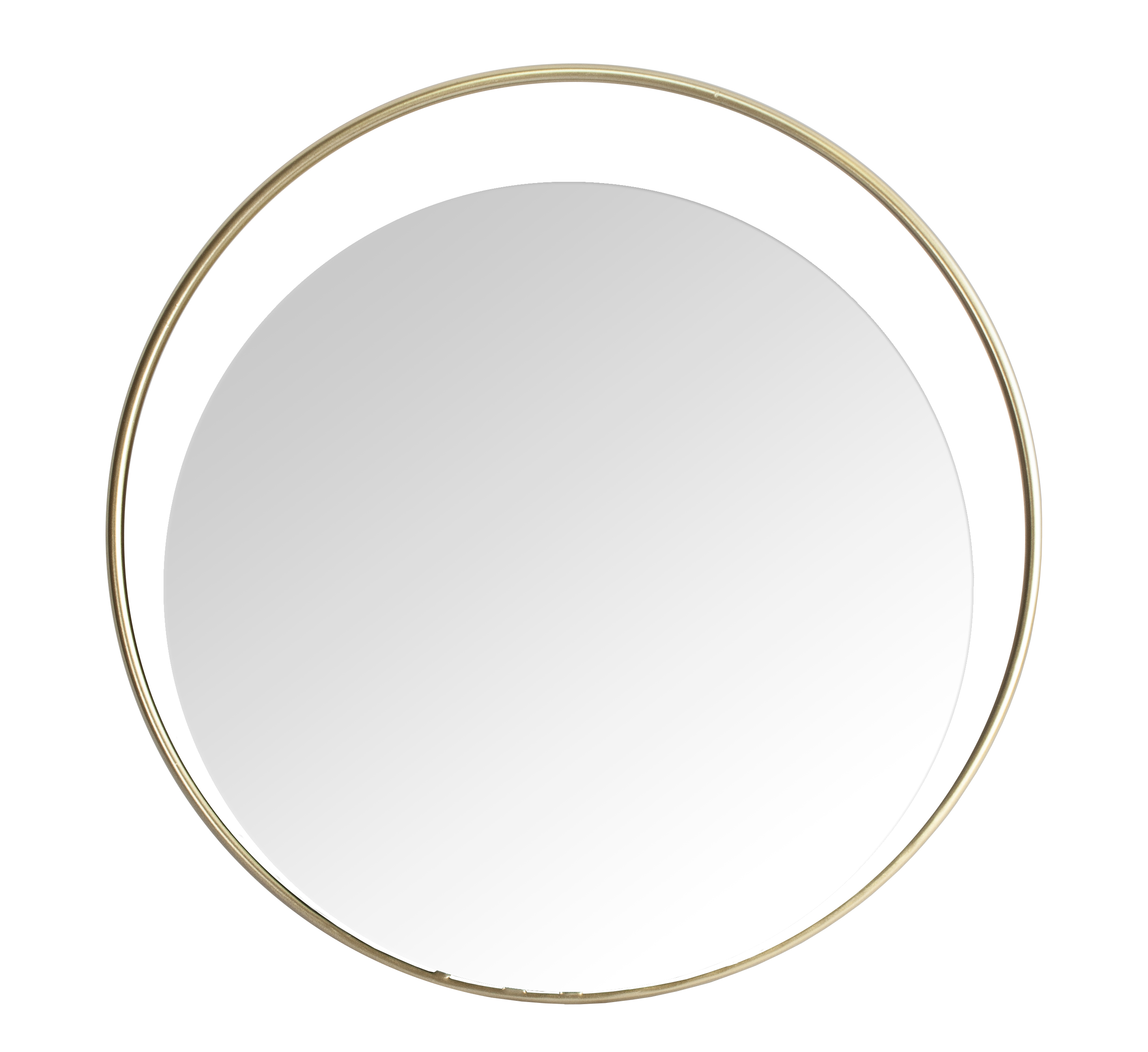 Miroir Métal Ø40cm Doré