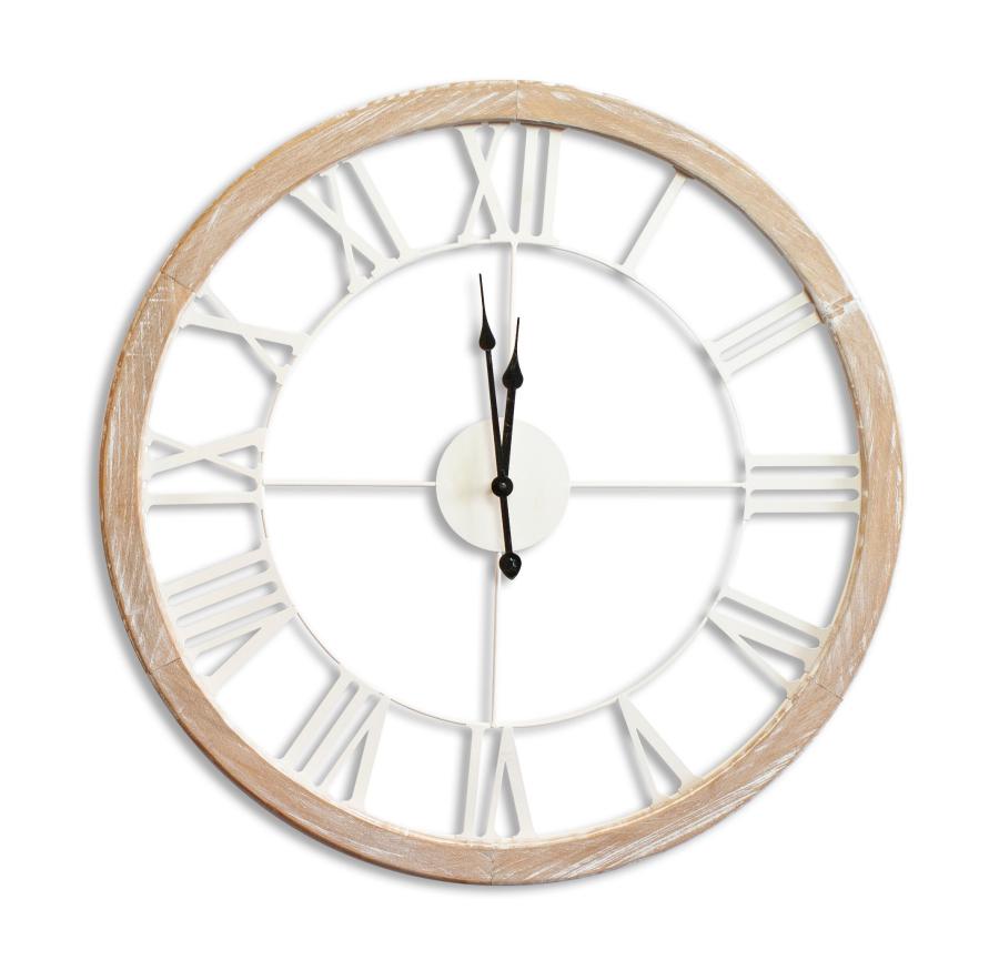 Horloge bois Saumane Ø60cm