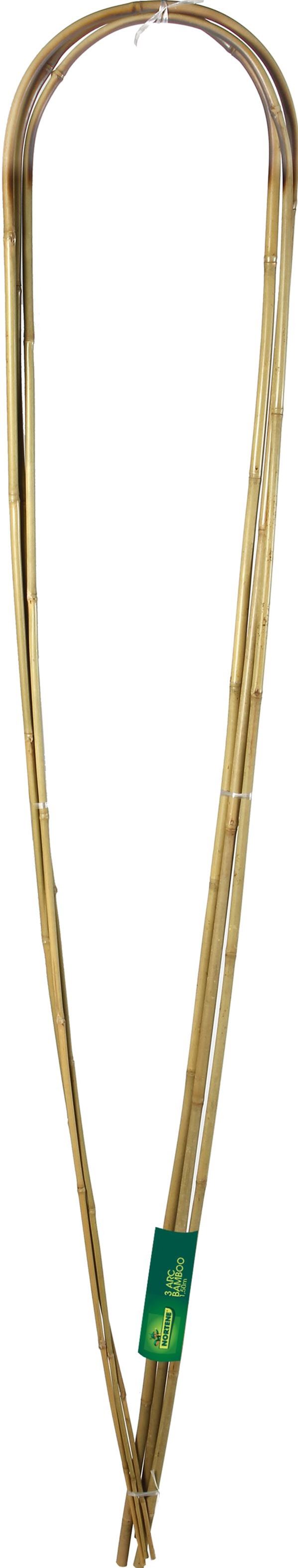 3 Tuteurs arceaux bambou naturel 1,50m