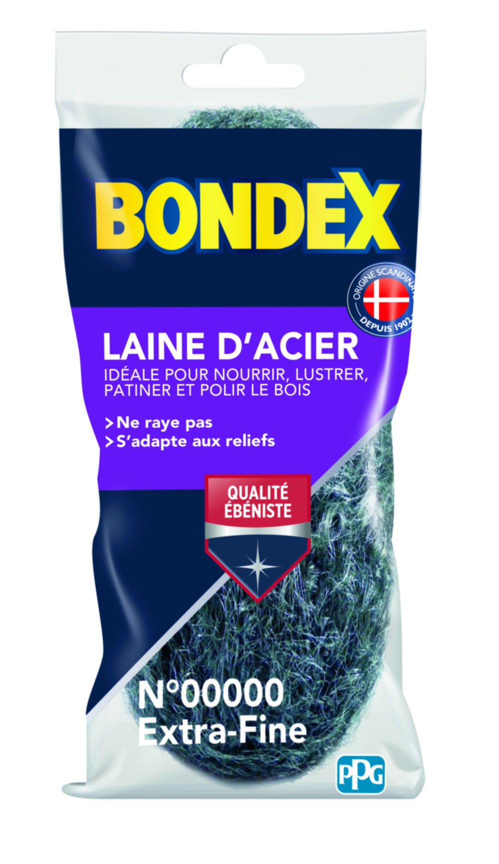 Laine d'acier extra fine 150gr BONDEX